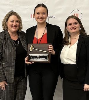 2023 TN High School Mock Trial Competition Award Winner: Best Advocate for the Plaintiff 1st Place
