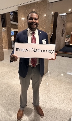 New lawyer being sworn into practice November 7, 2024 in Memphis