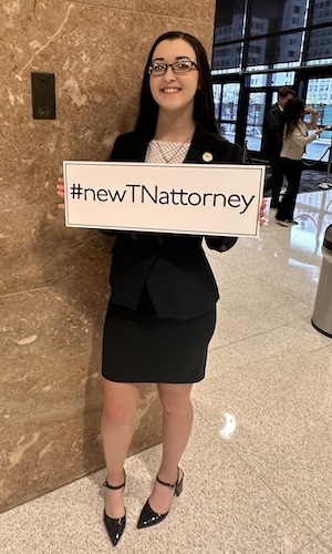 New lawyer being sworn into practice November 7, 2024 in Memphis