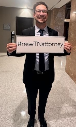 New lawyer being sworn into practice November 7, 2024 in Memphis