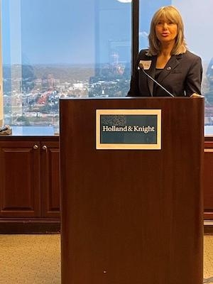 Tennessee Supreme Court Chief Justice Holly Kirby speaking