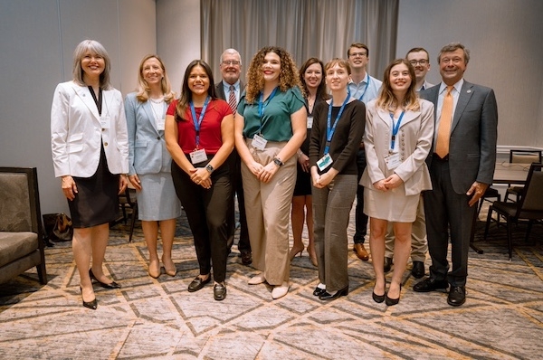 Students with TBA YLD's Rural Judicial Fellowship met with judges at the TBA's 2025 Convention