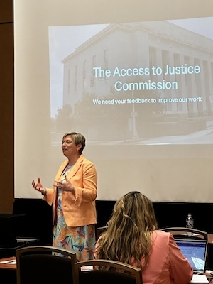 Joy Radice speaks to the 2024 Equal Justice University conference