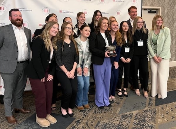 Sevier County High School receives team sportsmanship award at 2025 State Mock Trial Competition
