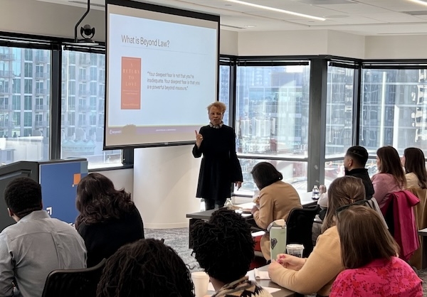 California lawyer Janice Brown presents to the TBA leadership class March 2026