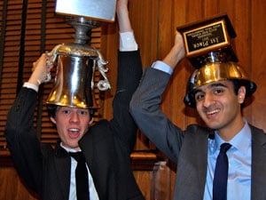 White Station Green Team members revel in their first place finish.