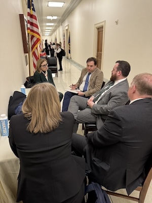 TBA leaders meet with U.S. Rep. Chuck Fleishman During 2025 ABA Day on the Hill