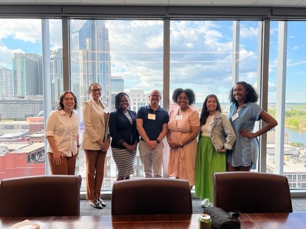 Group gathers at Sherrard & Roe law firm after civil rights walking tour in Nashville