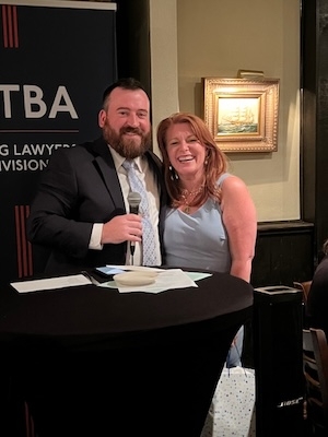 Sean Aiello and Judge Lee Bussart