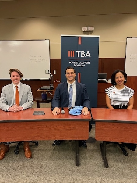 Photo of TBA YLD leaders at the University of Memphis School of Law October 2025